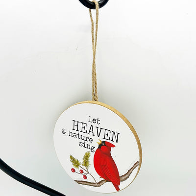 💙 Cardinal Ornament Let Heaven and Nature Sing