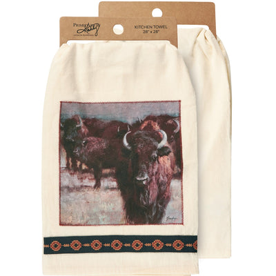 Buffalo Herd Western Kitchen Towel