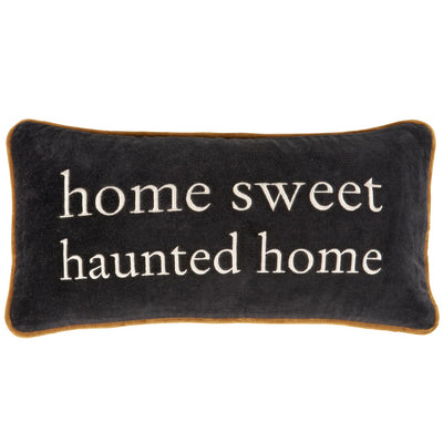 DAY 27 🎃 31 DAYS OF SPOOKYWEEN Home Sweet Haunted Home Accent Pillow