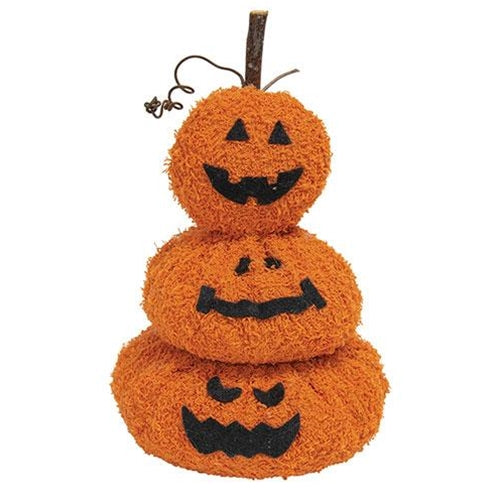 💙 Stacked Jack O Lantern 7" H Fleece Melting Figure