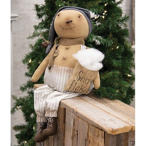 Willy Snowflakes Snowman Fabric Doll