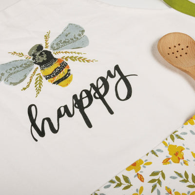 Bee Happy Apron With Pockets