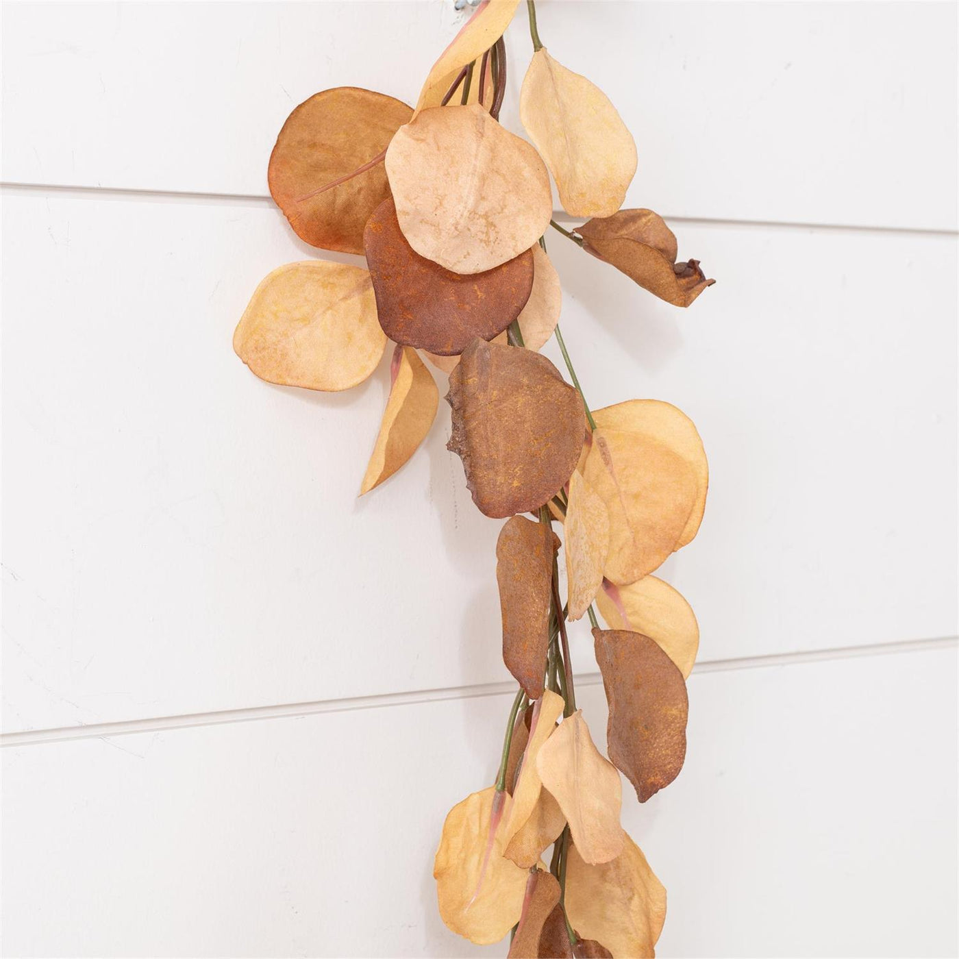 Brown and Cream Eucalyptus 6 ft Faux Foliage Garland