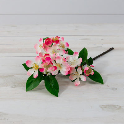 Pink Cherry Blossoms 17" Faux Floral Spray