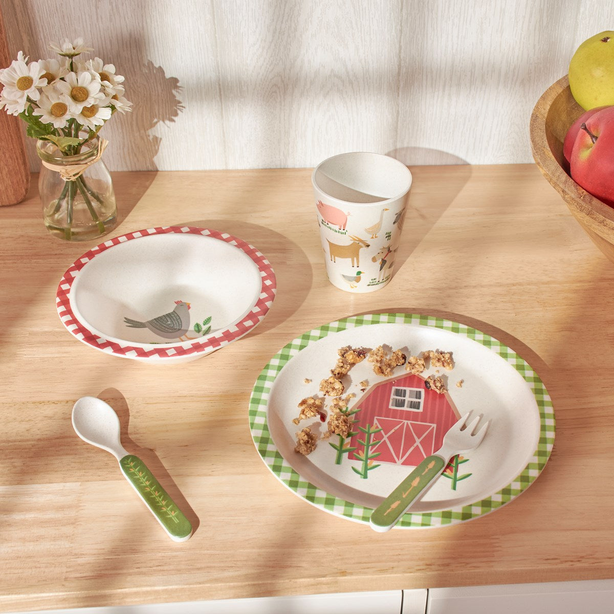 Set of 3 Little Farm Children Meal Set