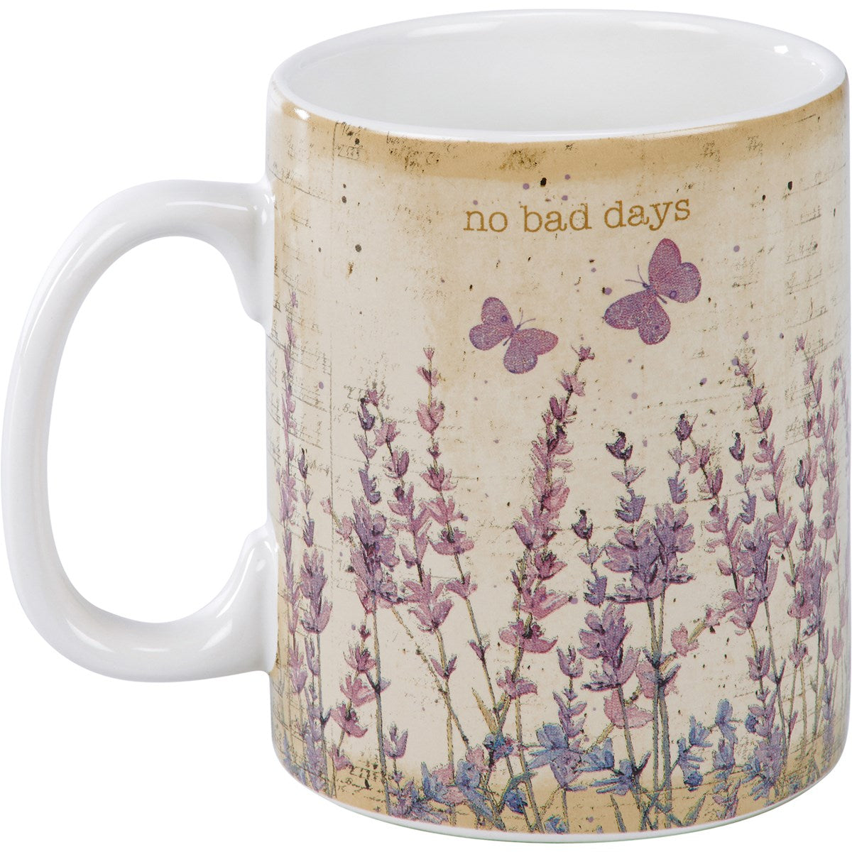 😊 WARM + COZY DAY 9 ✨ No Bad Days Floral and Butterflies 20 oz Mug