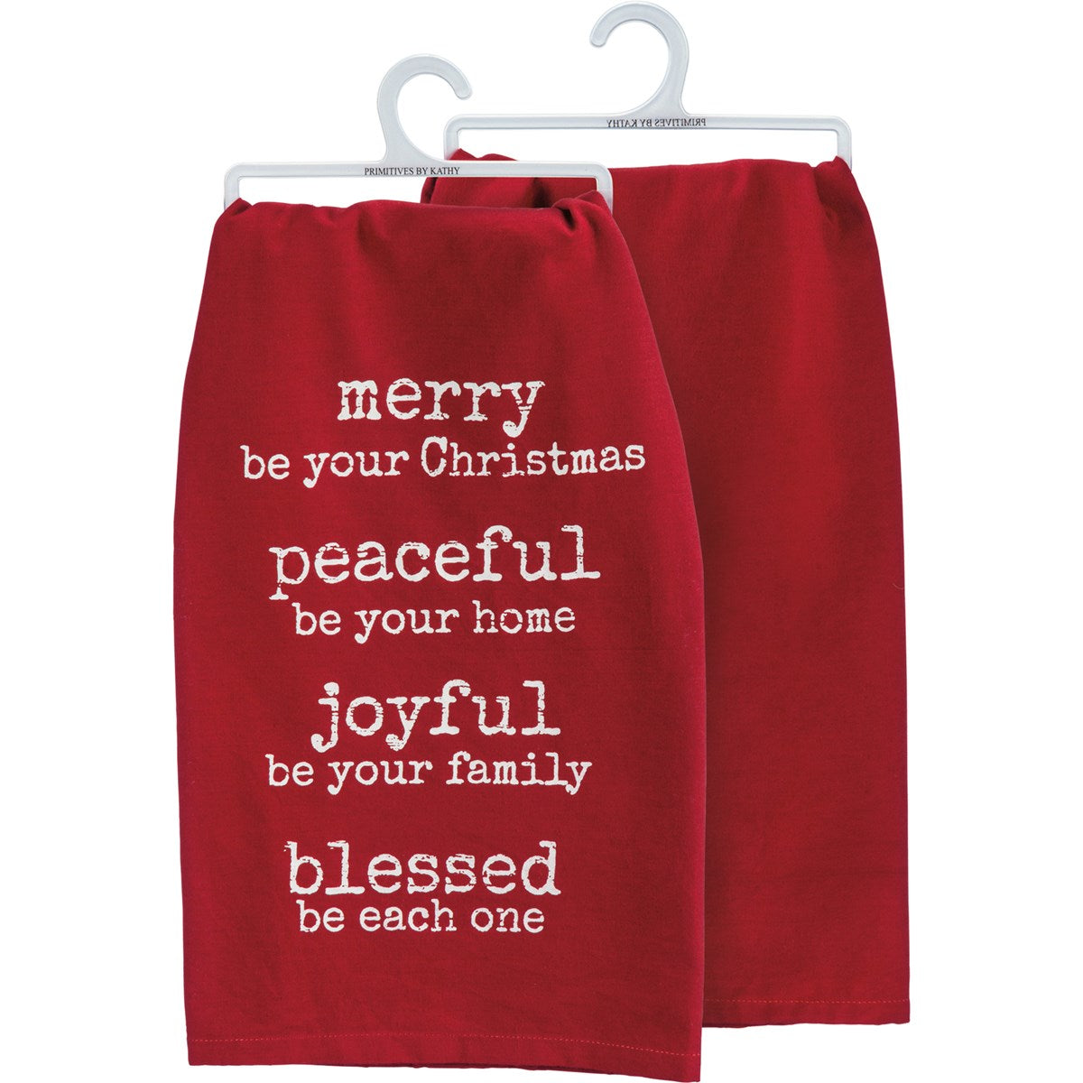 💙 Merry Peaceful Joyful Blessed Christmas Kitchen Towel