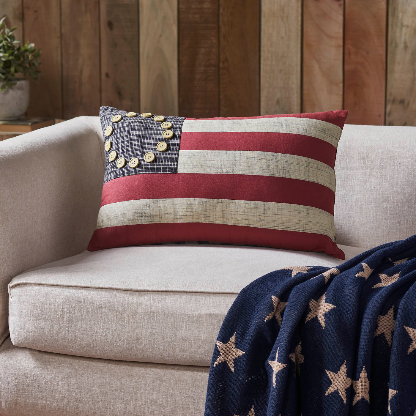 My Country Flag Americana Pillow 22"
