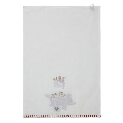 Hello Fall Wheelbarrow Tea Towel