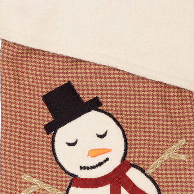 Let It Snow Snowman Stocking 15"