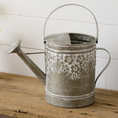 Embossed Flowers Decorative Watering Can