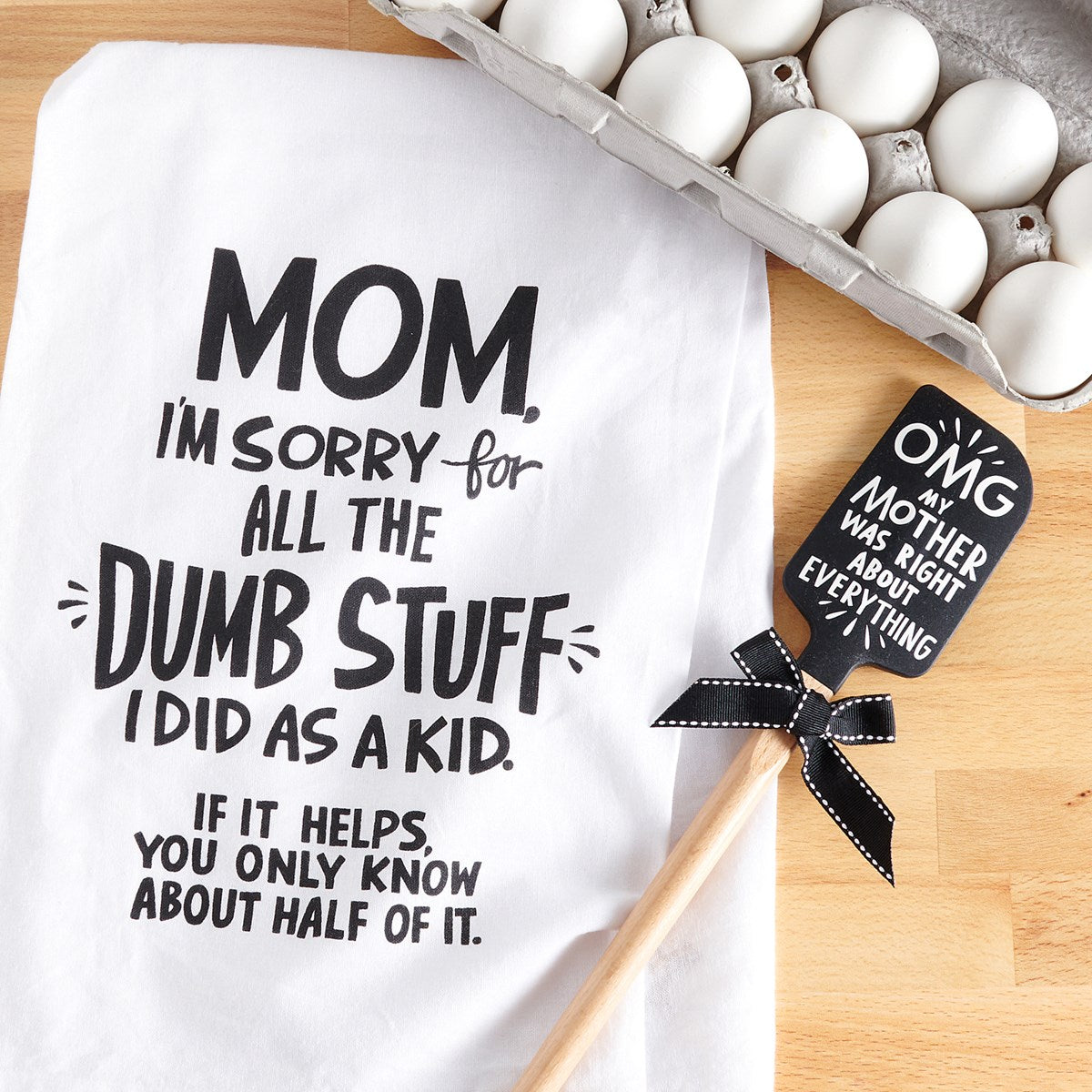 Mom Sorry For The Dumb Stuff I Did As A Kid Kitchen Towel