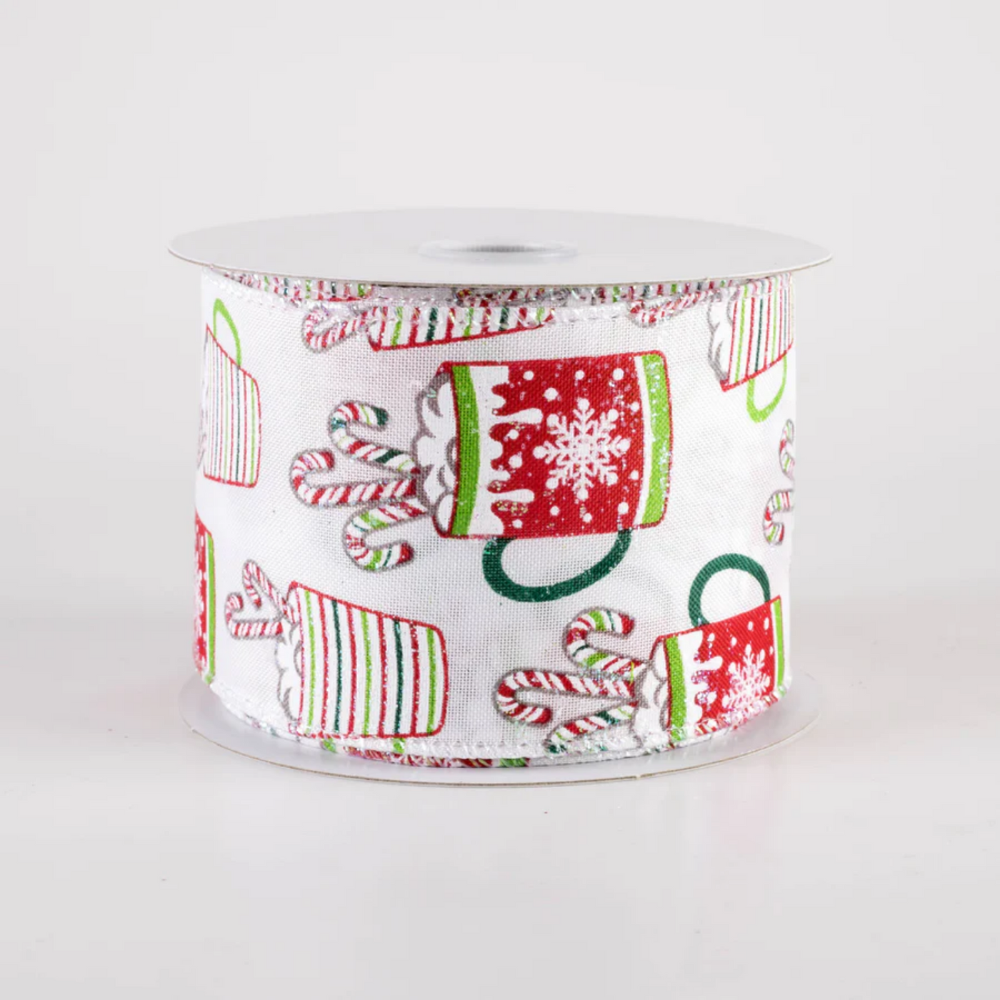 🎄Hot Chocolate Christmas Cocoa Mugs Ribbon 2.5" x 10 yards