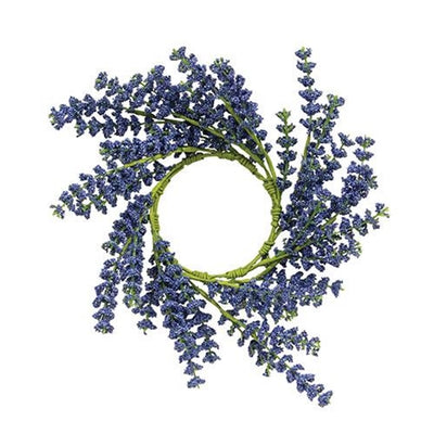 💙 Blue Astilbe 10" Faux Ring Small Wreath