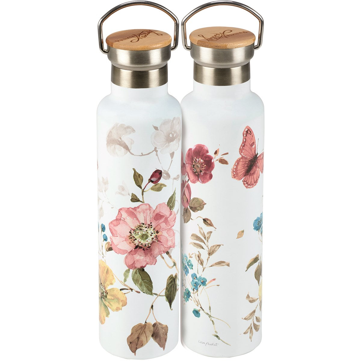 Watercolor Florals 25 oz Hot and Cold Insulated Bottle