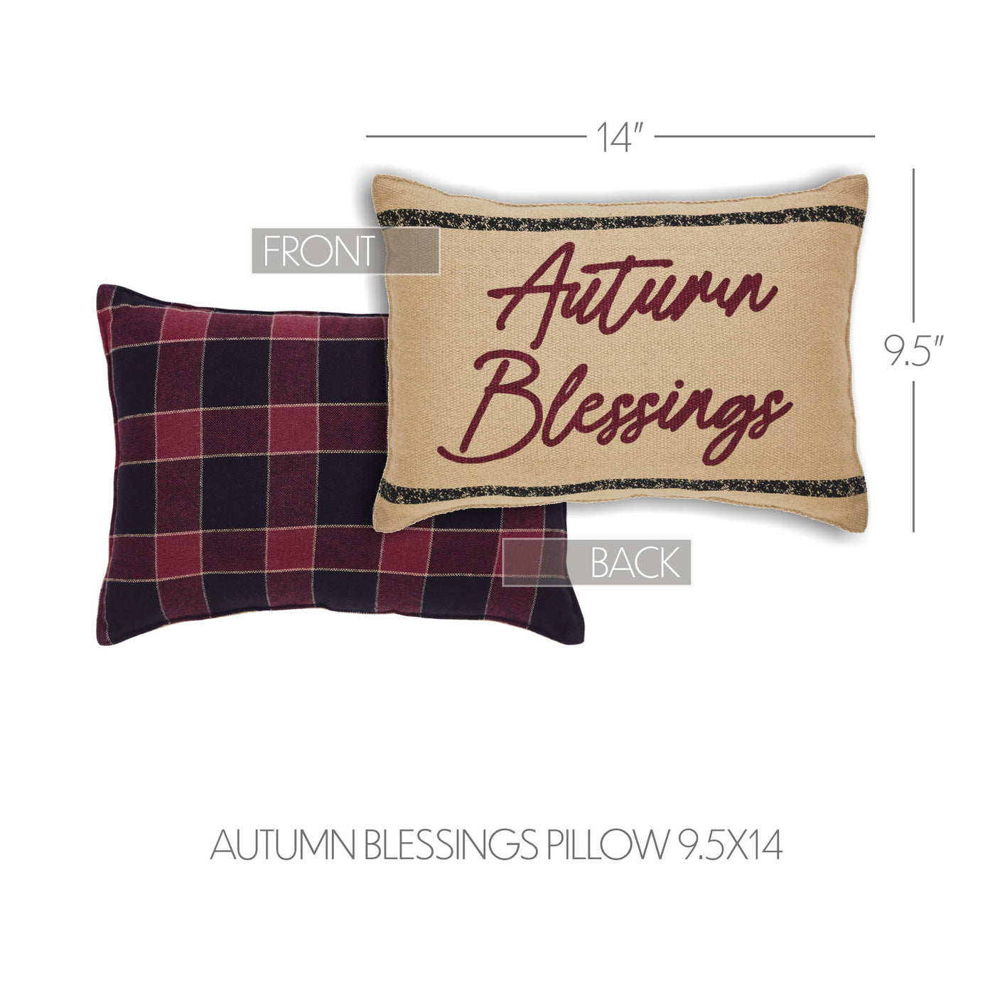 Connell Autumn Blessings 14" Accent Pillow