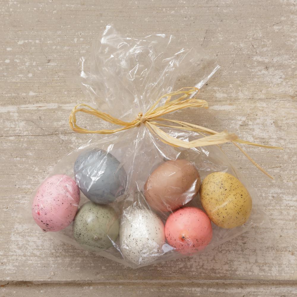 🎄Set of 7 Spring Colored Faux 1.5" Eggs