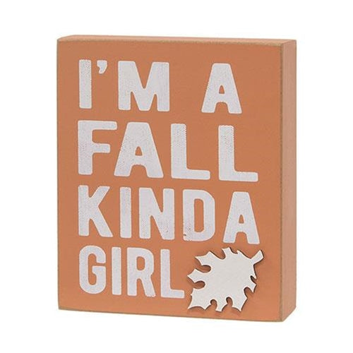 Surprise Me Sale 🤭 Fall Kinda Girl Box Sign with Happy Fall Pumpkins Truck Sitter