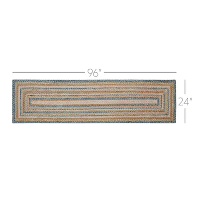 Kaila Jute Rectangle Rug/Runner with Pad 24" x 96"