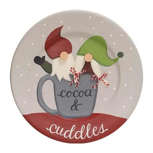 Cocoa & Cuddles Gnome 9" Decorative Christmas Plate