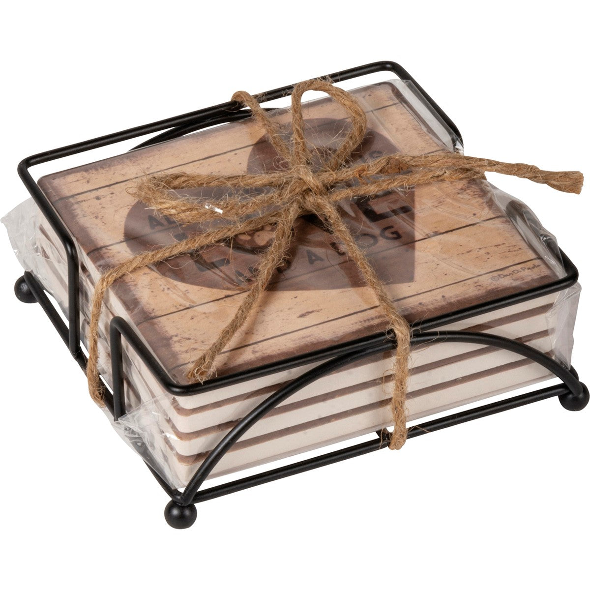 All You Need Is Love And A Dog Coaster Set