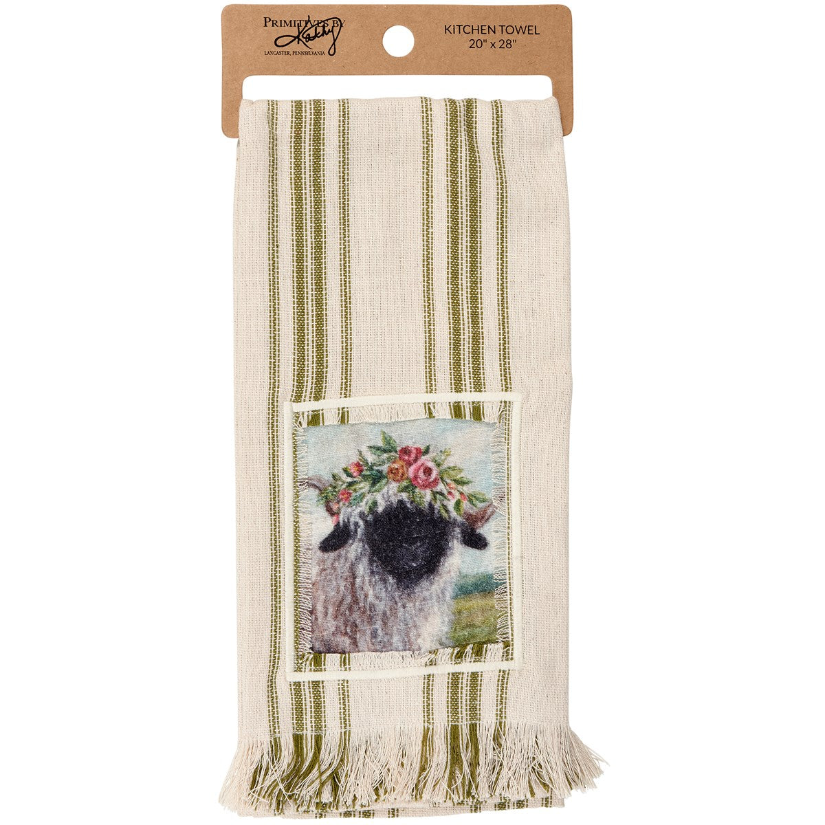 Floral Crown Sheep Kitchen Towel