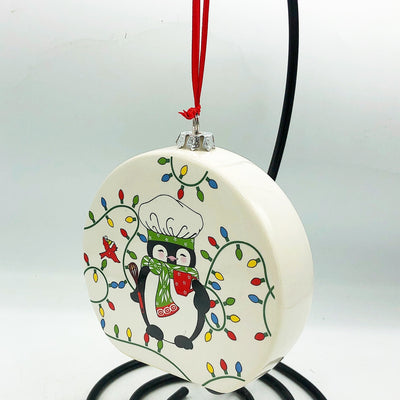 💙 Penguin Ceramic Ornament with Recipe Temptations