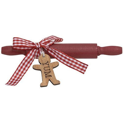 💙 Yum Gingerbread Man Wooden Rolling Pin Decoration