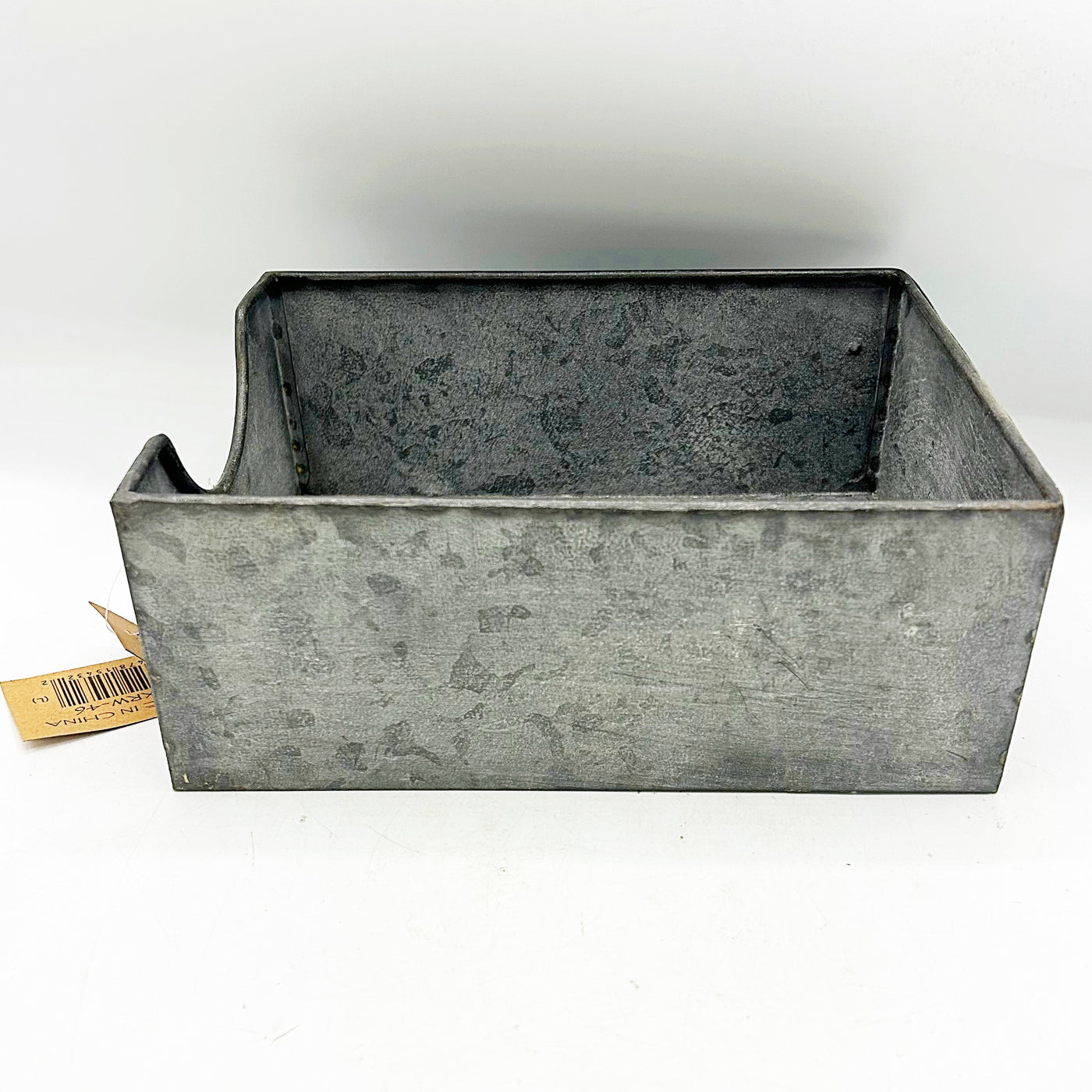 Distressed Metal Industrial-Style Tray