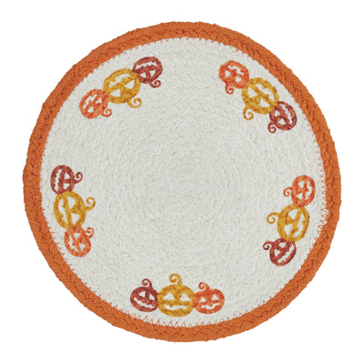 Jack O' Lantern Halloween Stencil 8" Trivet