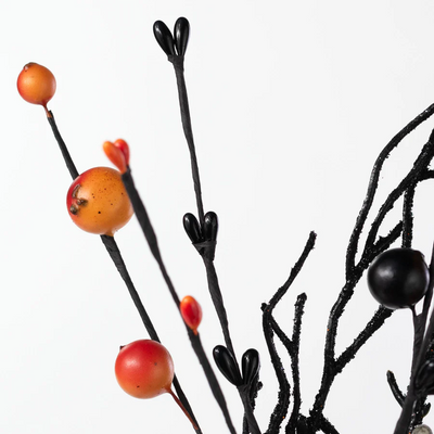 💙 Halloween Berries Pips & Skeleton Hand 16" Faux Pick