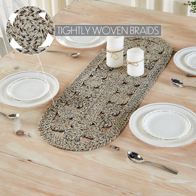 Celeste Blended Pebble Indoor/Outdoor 36" Oval Table Runner