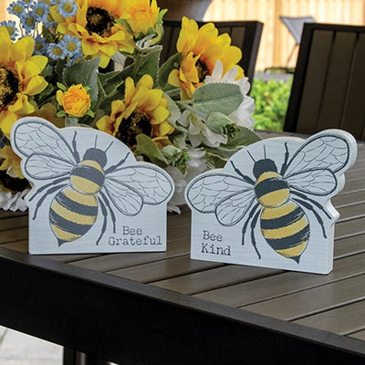 Set of 2 Bee Kind and Grateful Bee Sitter