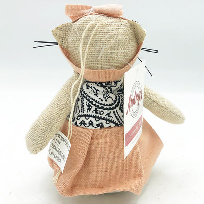 💙 Kitty Cat in Paisley Beanbag Animal 5" H
