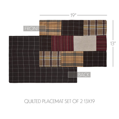 Set of 2 Wyatt Quilted Placemats