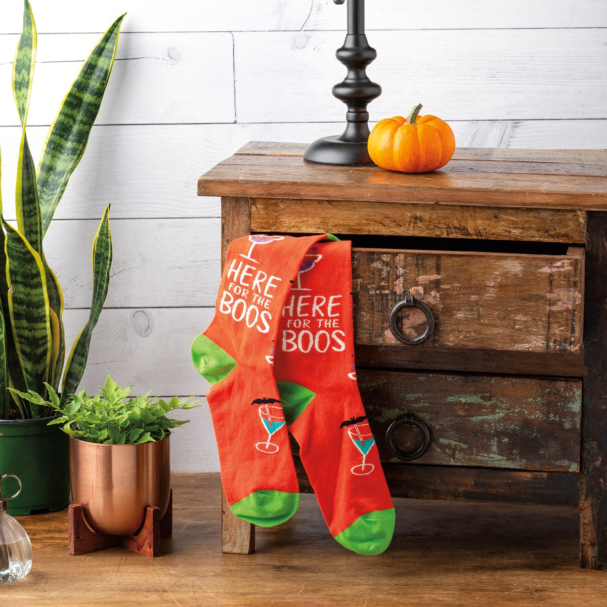 Here For The Boos Fun Halloween Novelty Socks