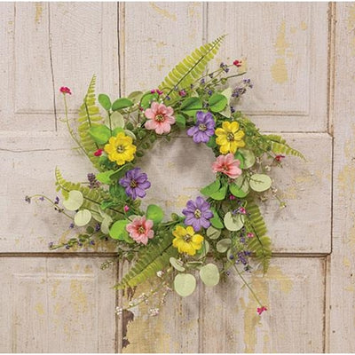 💙 Spring Mix Blossoms 12" Small Faux Wreath