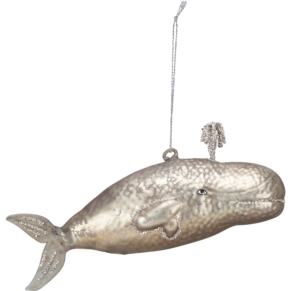 💙 Gray Whale Glass Ornament