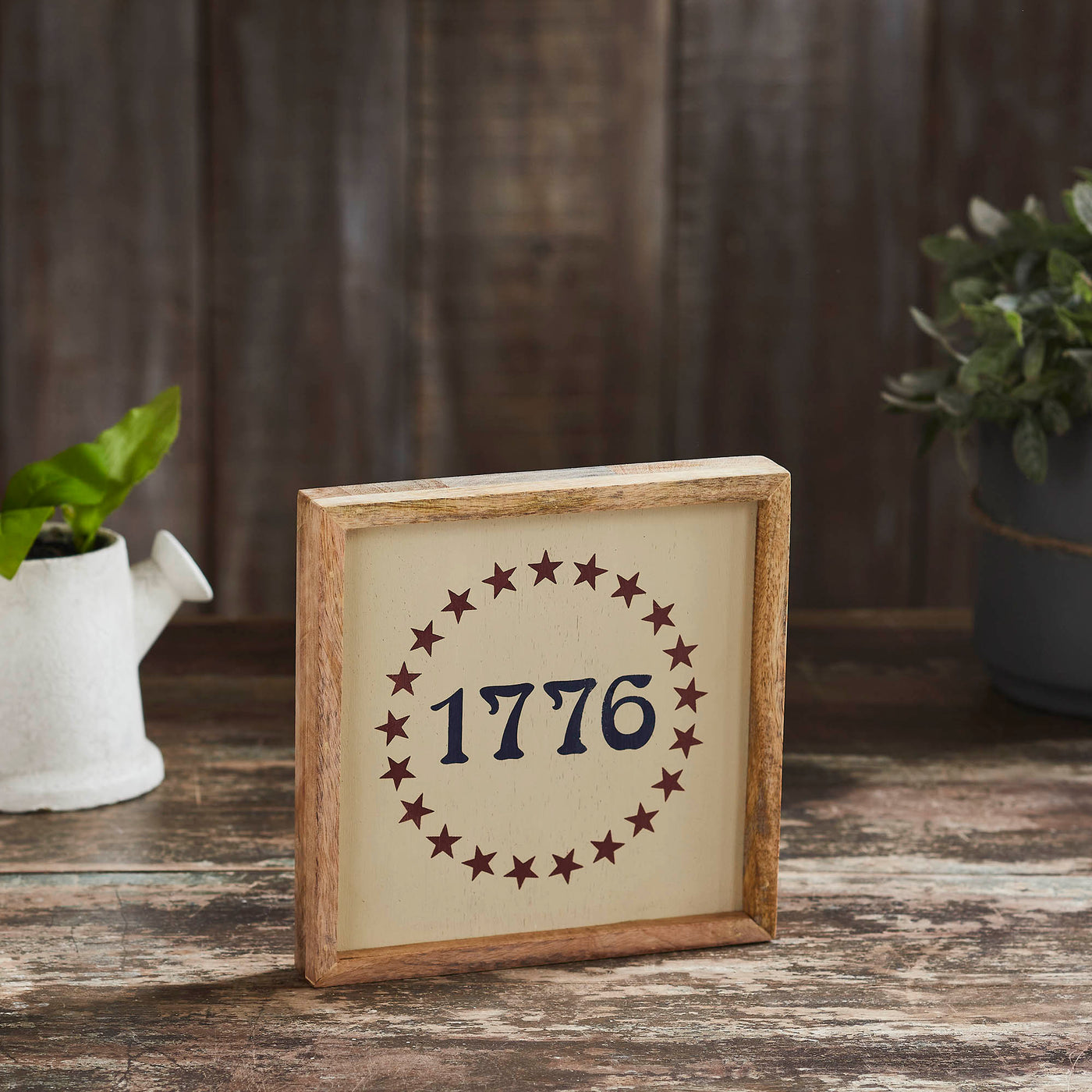 1776 Stars 7" Americana Wooden Sign