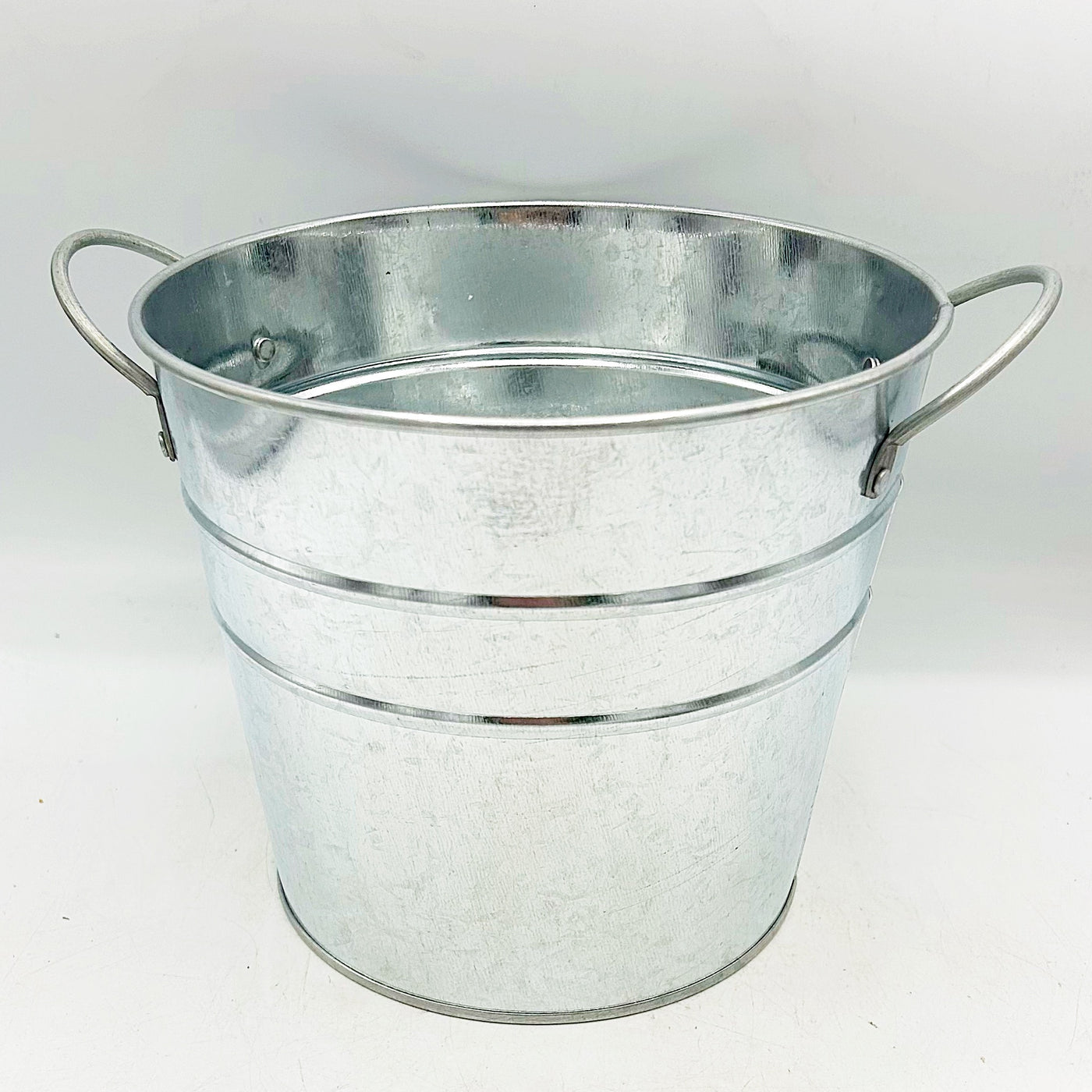 Surprise Me Sale 🤭 Shiny Galvanized Bucket with Handles 6" H