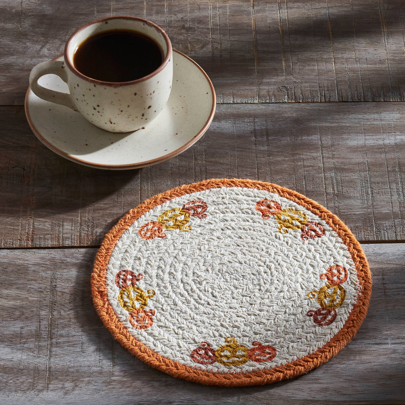 Jack O' Lantern Halloween Stencil 8" Trivet