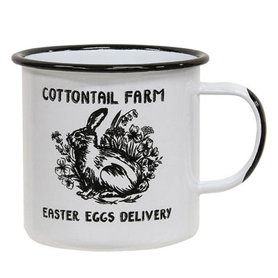 Cottontail Farm Bunny Enamel Mug