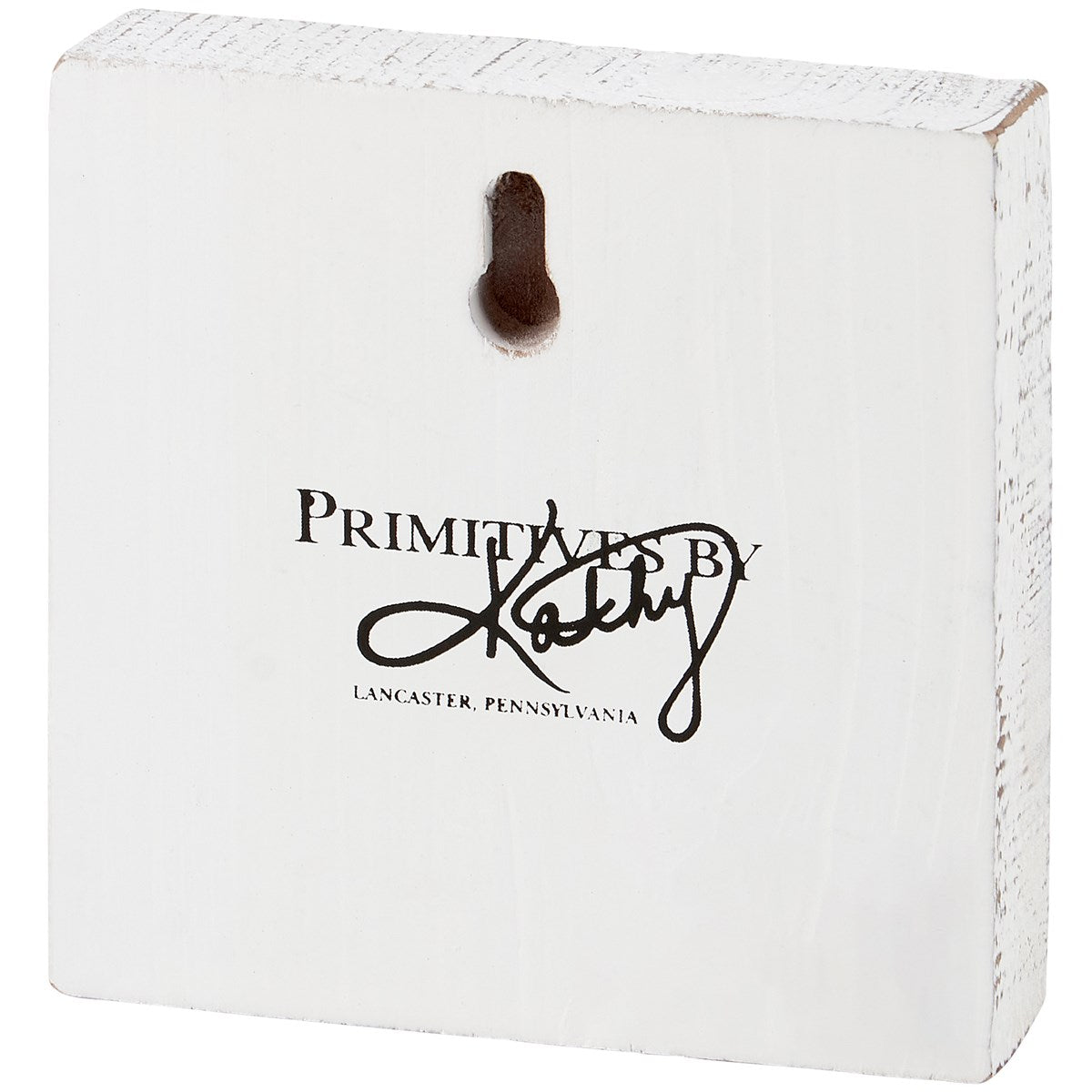 Striped Beach Chairs At Ocean 4" Small Block Sign