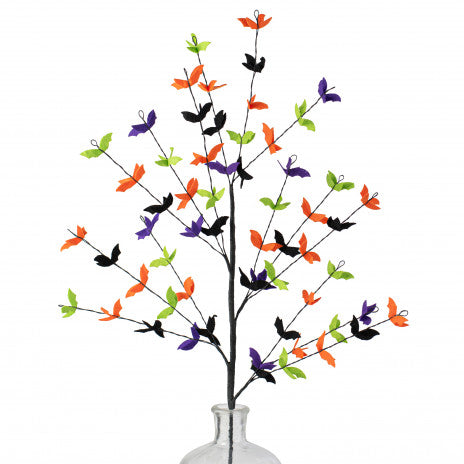 💙 Bright Halloween Felt Bats 30" Spray