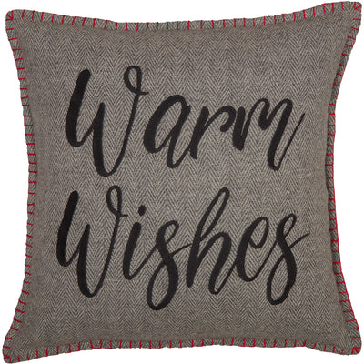 Warm Wishes Tartan Pillow 18"