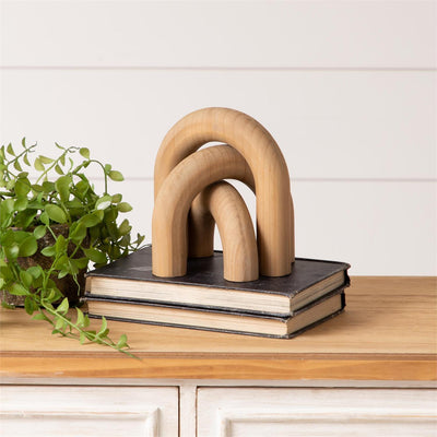 Abstract Wooded Arches Set of 3