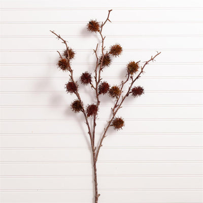 Brown Gum Pod 32" Faux Floral Spray