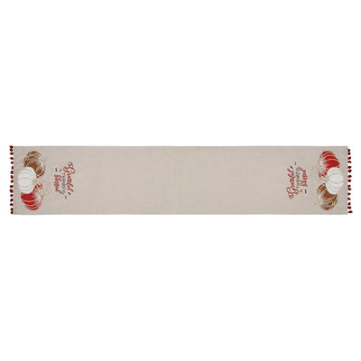 Grateful Thankful Blessed Pumpkins 60" Table Runner