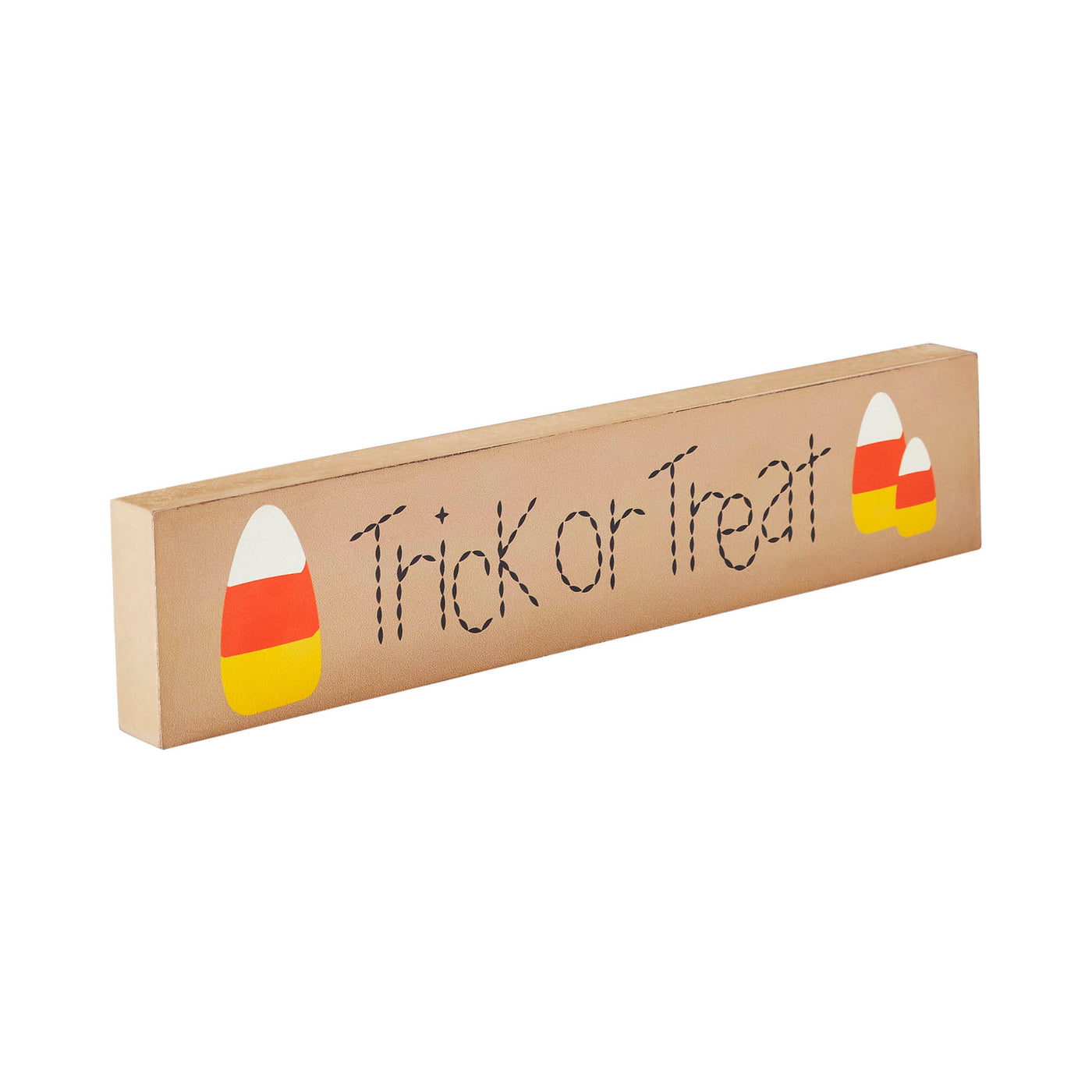 Trick Or Treat Candy Corn 13" Wooden Sign