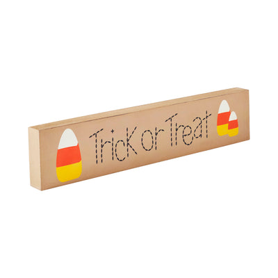 Trick Or Treat Candy Corn 13" Wooden Sign